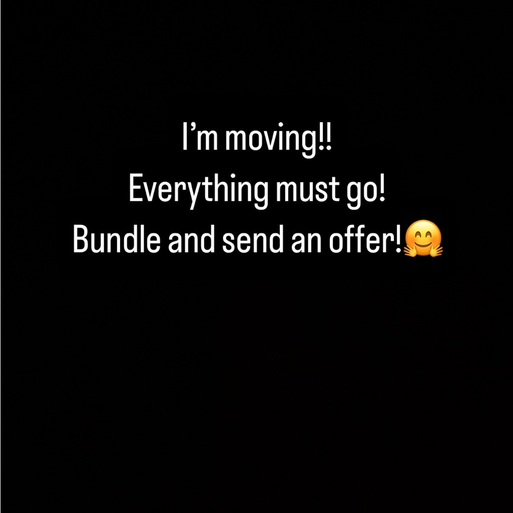 Moving Sale Announcement